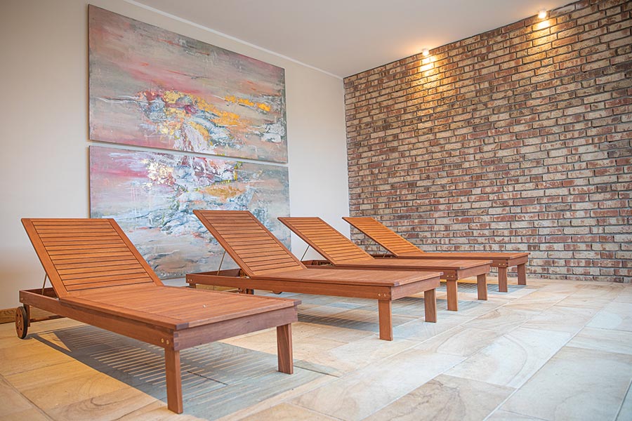 Sauna Ruhebereich innen